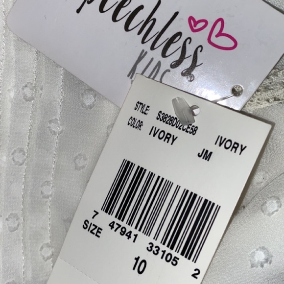 NWT Dillards Lace Cream Colored Dress Girls Size 10 - Picture 4 of 4